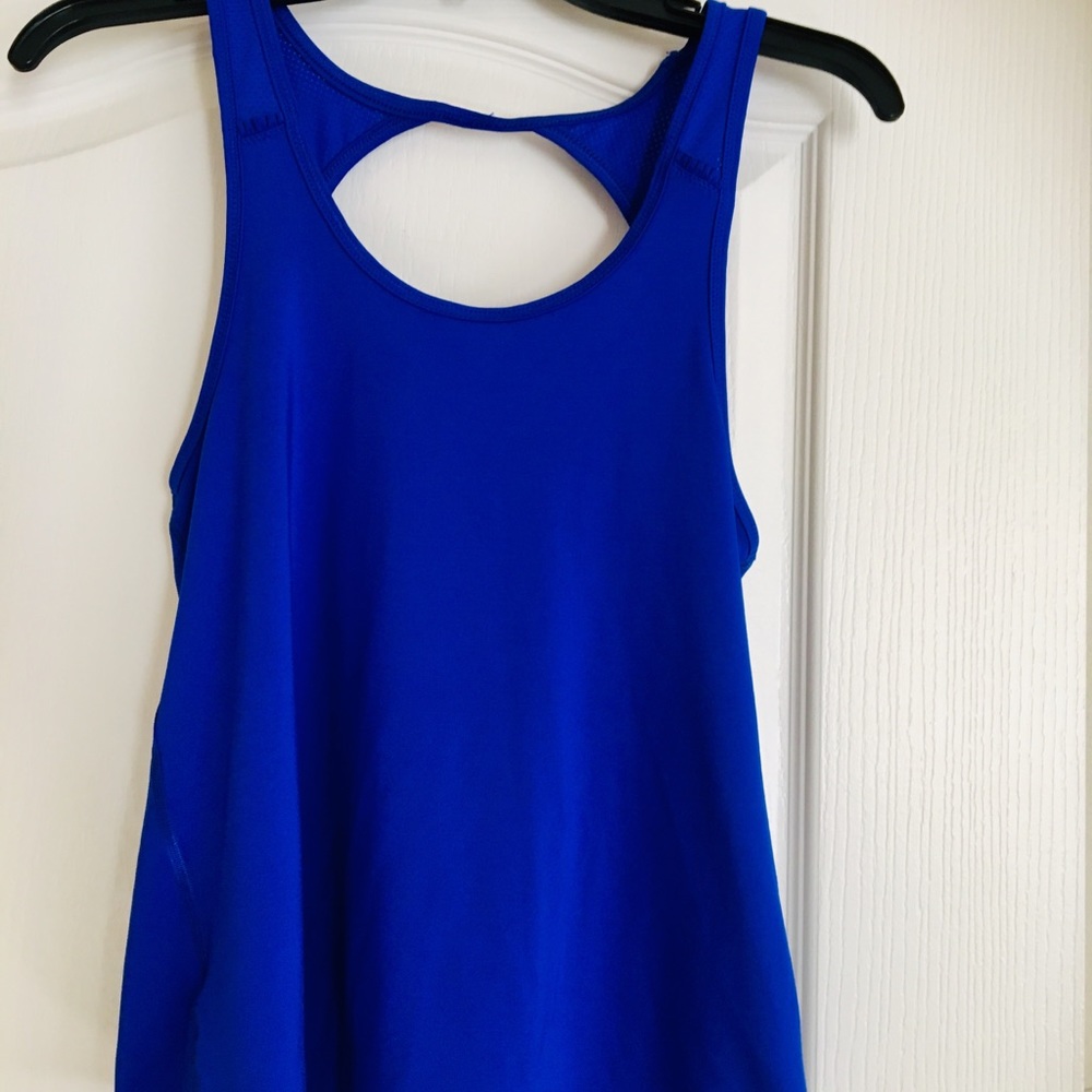 Open Back Ruffle Tank Sz S